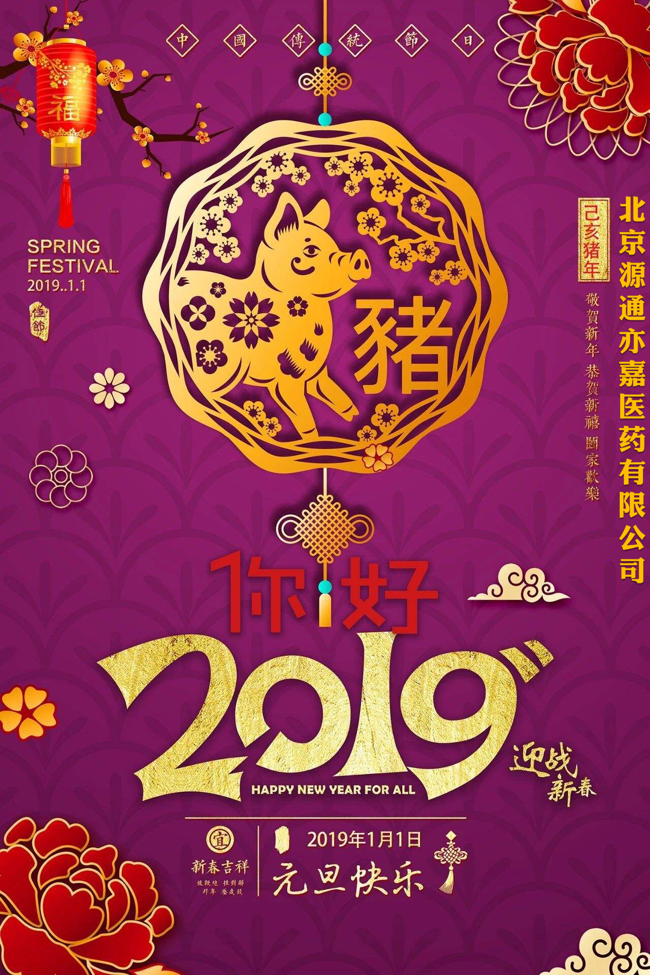 北京悦康wepoker轻量版h5医药有限公司2019年迎新年会